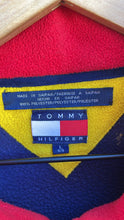 Load image into Gallery viewer, 90’s Tommy Hilfiger Quarter Zip Fleece Collared Flag Large

