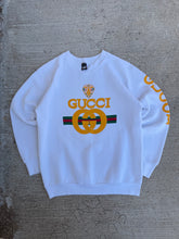 Load image into Gallery viewer, 90’s Vintage Gucci Bootleg Crewneck White Medium

