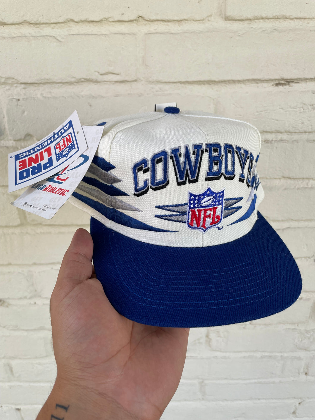 DSWT 90’s Vintage NFL Dallas Cowboys Logo Athletic Pro Line Diamond Cut Snapback