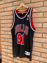 Load image into Gallery viewer, 90’s Champion Chicago Bulls Dennis Rodman #91 size 44

