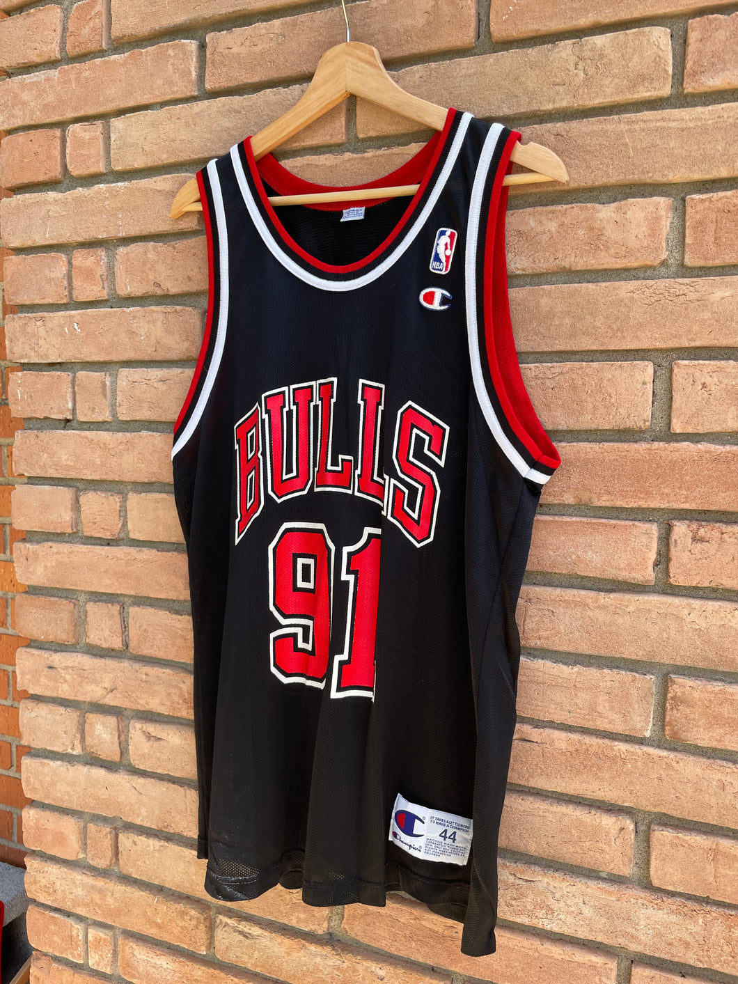 90’s Champion Chicago Bulls Dennis Rodman #91 size 44