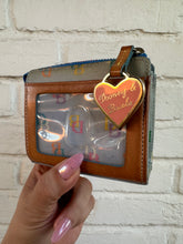 Load image into Gallery viewer, Vintage Dooney &amp; Bourke Baby Blue Rainbow Monogram Wallet/Coinpurse
