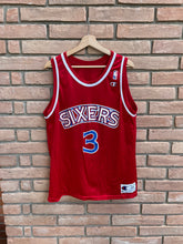 Load image into Gallery viewer, 90’s Champion Philadelphia 76ers Allen Iverson #3 Size 44
