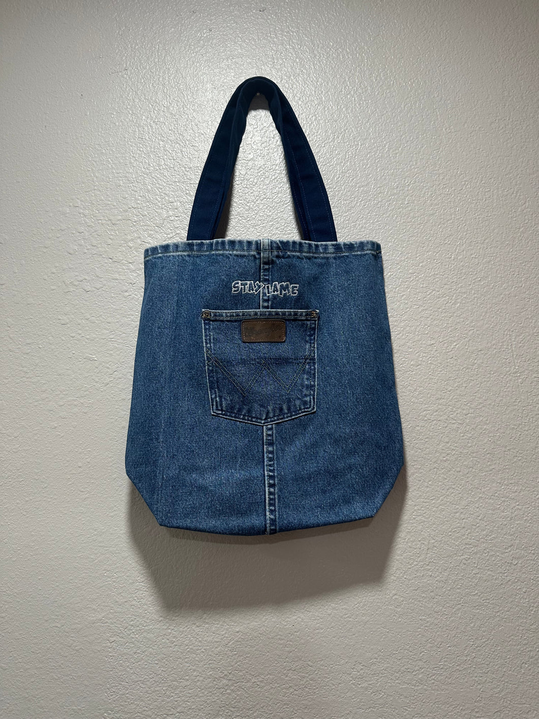 STAY LAME x DirtyDenim Upcycle Wrangler Tote