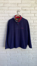 Load image into Gallery viewer, 90’s Tommy Hilfiger Quarter Zip Fleece Collared Flag Large
