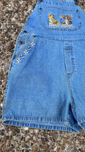 Load image into Gallery viewer, Vintage Disney Winnie the Pooh &amp; Tigger Animal Kingdom Overall Shorts Large
