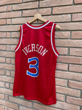 Load image into Gallery viewer, 90’s Champion Philadelphia 76ers Allen Iverson #3 Size 44
