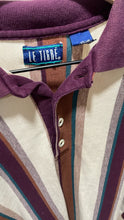 Load image into Gallery viewer, 90’s El Tigre Striped Longsleeve Polo XL
