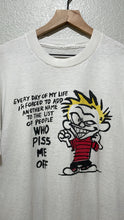 Load image into Gallery viewer, 90’s Calvin &amp; Hobbes “Piss Me Off” XL
