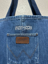 Load image into Gallery viewer, STAY LAME x DirtyDenim Upcycle Wrangler Tote
