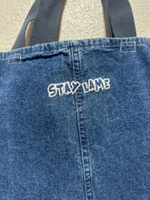 Load image into Gallery viewer, STAY LAME x DirtyDenim Upcycle Denim Tote

