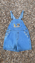 Load image into Gallery viewer, Vintage Disney Winnie the Pooh &amp; Tigger Animal Kingdom Overall Shorts Large

