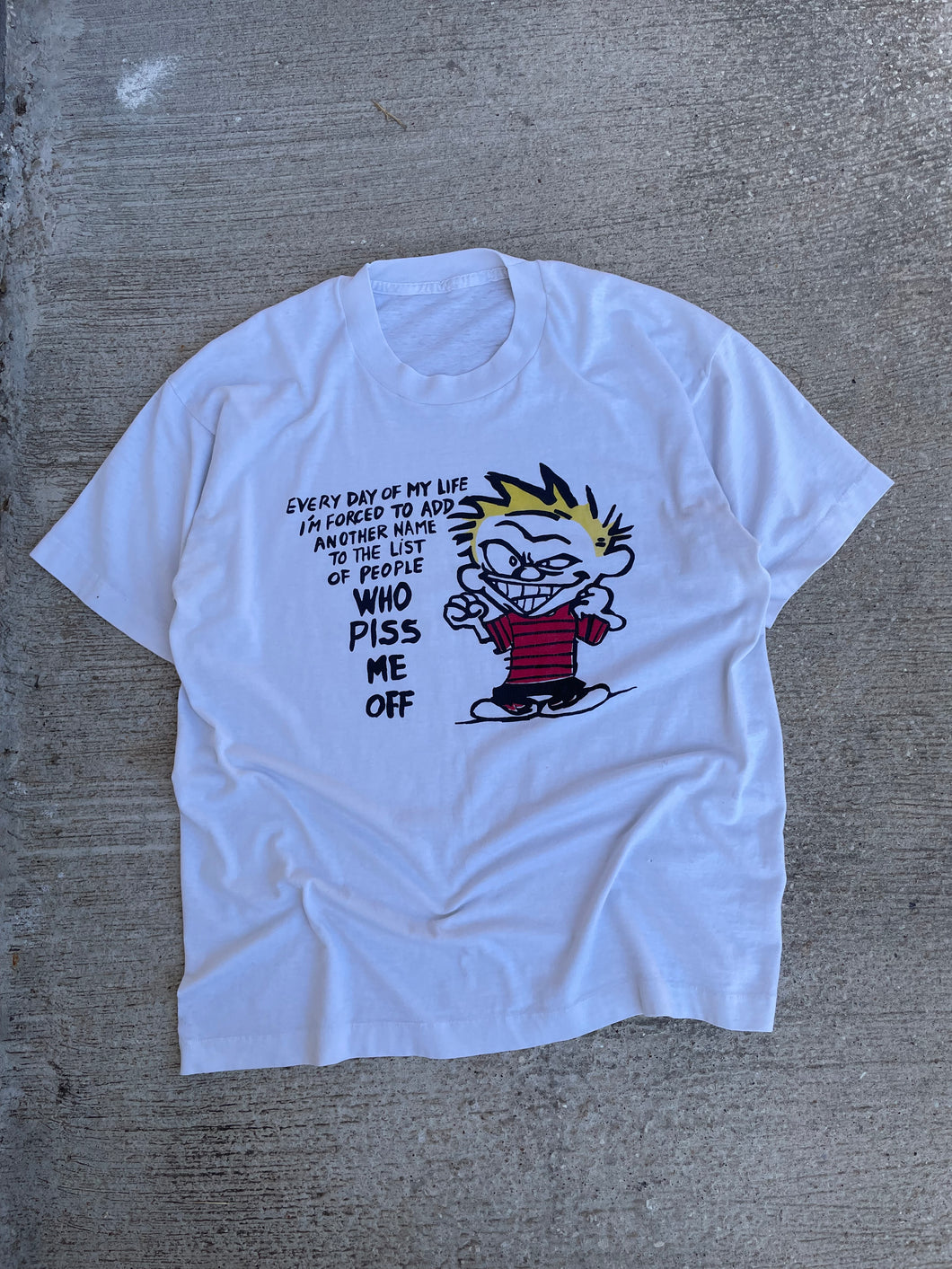 90’s Calvin & Hobbes “Piss Me Off” XL