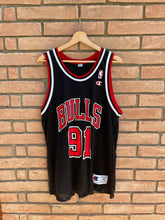 Load image into Gallery viewer, 90’s Champion Chicago Bulls Dennis Rodman #91 size 44
