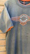 Load image into Gallery viewer, 1991 Harley Davidson Double Tone Neck &amp; Sleeve Wabash, Ind. FADED
