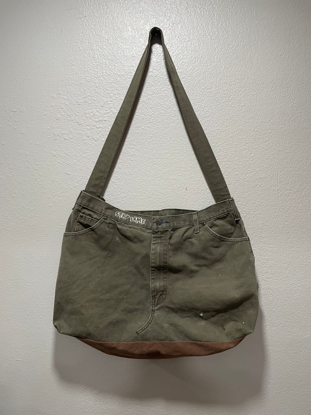STAY LAME x Dirty Denim Upcycle Dickies Side Tote