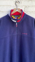 Load image into Gallery viewer, 90’s Tommy Hilfiger Quarter Zip Fleece Collared Flag Large
