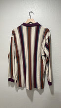Load image into Gallery viewer, 90’s El Tigre Striped Longsleeve Polo XL

