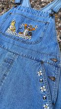 Load image into Gallery viewer, Vintage Disney Winnie the Pooh &amp; Tigger Animal Kingdom Overall Shorts Large
