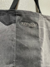 Load image into Gallery viewer, STAY LAME x DirtyDenim Upcycle Patchwork Black Tote
