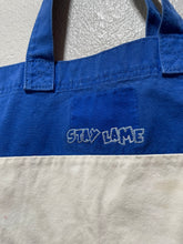 Load image into Gallery viewer, STAY LAME x DirtyDenim Upcycle TwoTone Tote Bag
