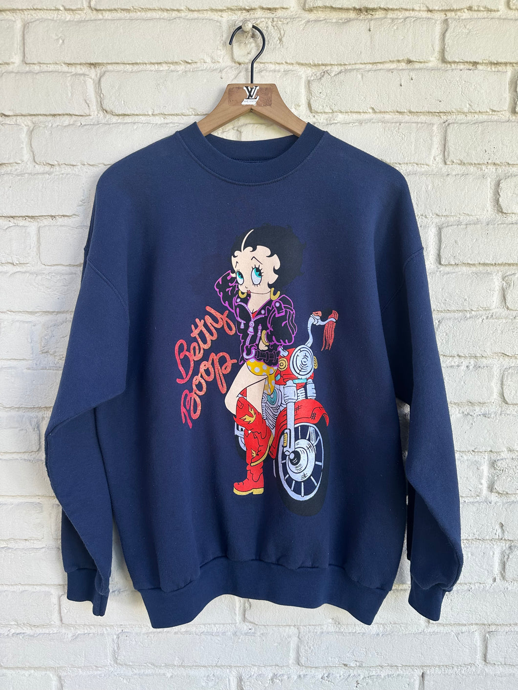 Vintage Betty Boop Moto Mami Crewneck Large