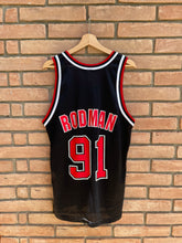 Load image into Gallery viewer, 90’s Champion Chicago Bulls Dennis Rodman #91 size 44
