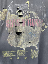 Load image into Gallery viewer, Guns N’ Roses &amp; Metallica North American Tour Band Tee Large *THRASHED
