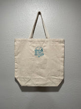 Load image into Gallery viewer, Dirty Denim Teal Embroidery Tote
