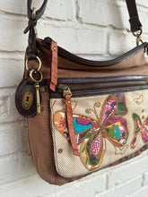 Load image into Gallery viewer, Fossil Butterfly Crossbody Tote Bag
