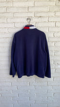 Load image into Gallery viewer, 90’s Tommy Hilfiger Quarter Zip Fleece Collared Flag Large
