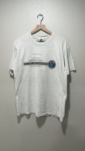Vintage E.T. The Extra-Terrestrial 20th Anniversary T-Shirt 2002 Large Grey