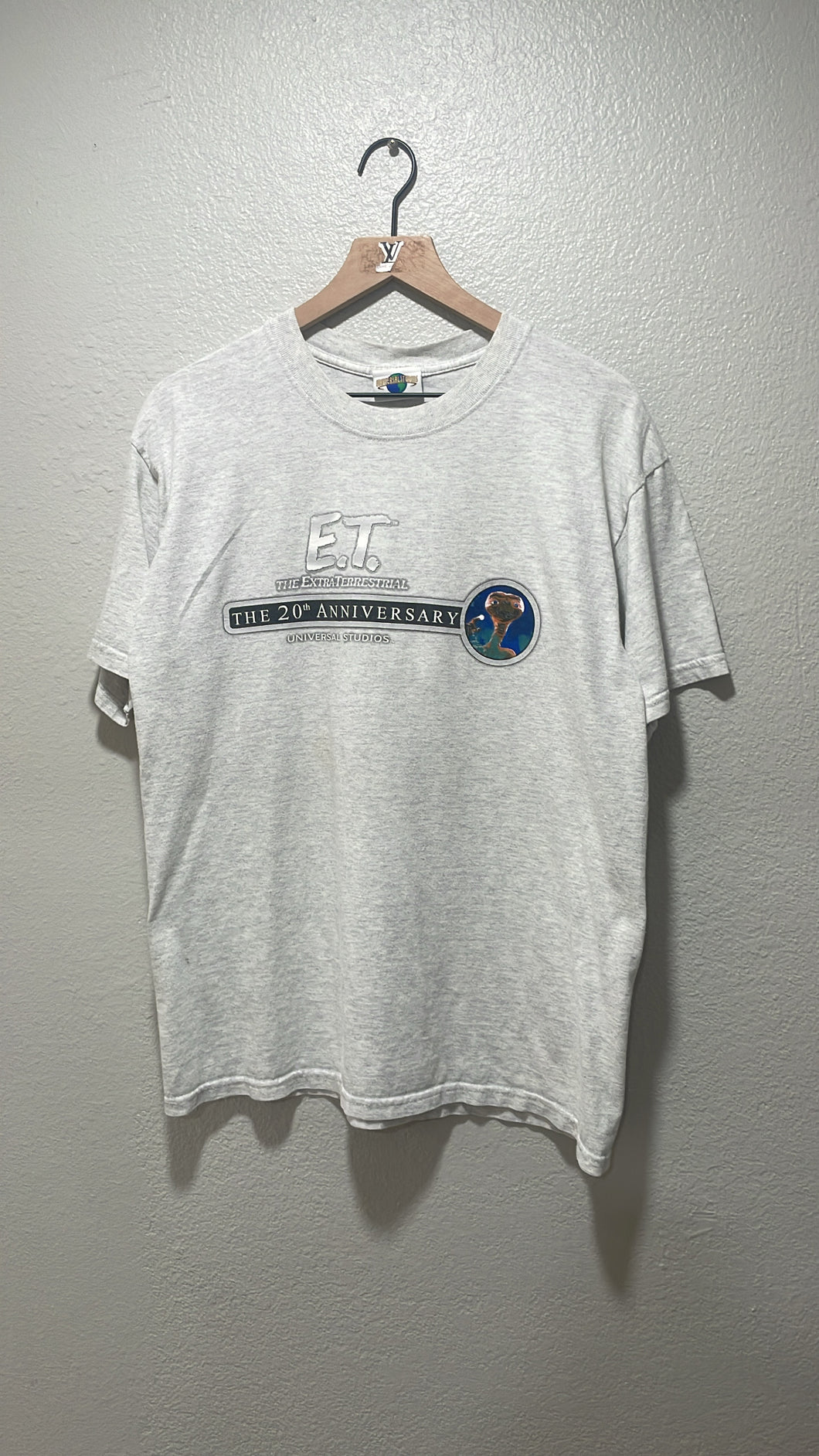 Vintage E.T. The Extra-Terrestrial 20th Anniversary T-Shirt 2002 Large Grey