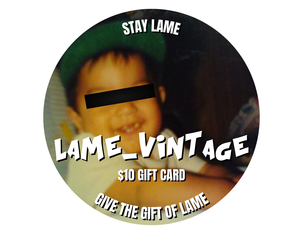 Lame Vintage Gift Card